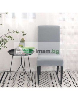 Калъф за стол универсален сив кадифе